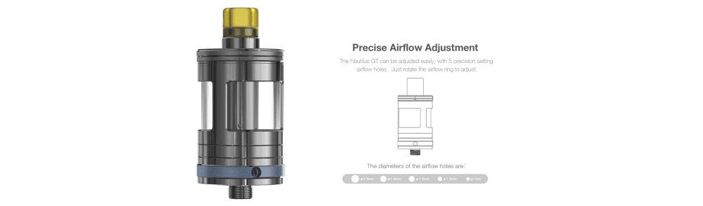 ASPIRE NAUTILUS GT AIRFLOW