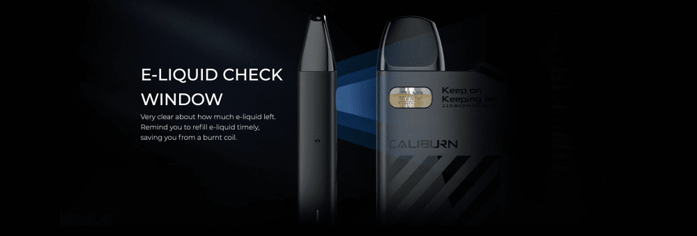 Uwell Caliburn AK2 E-liquid Window