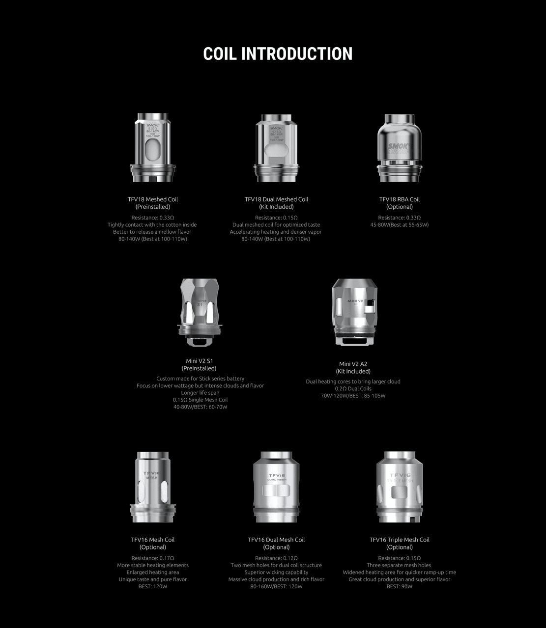 Arcfox coil options