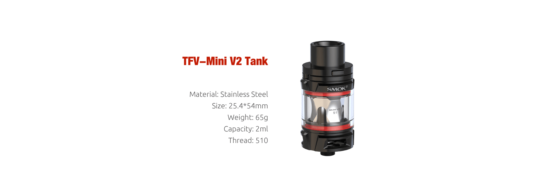 Smok Arcfox Tank Specs