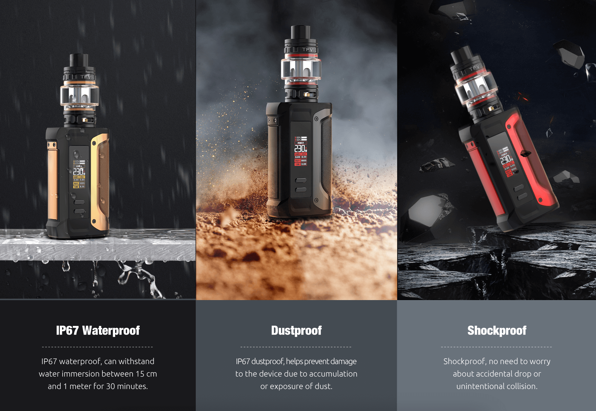 Smok Arcfox water, dust and shock proof